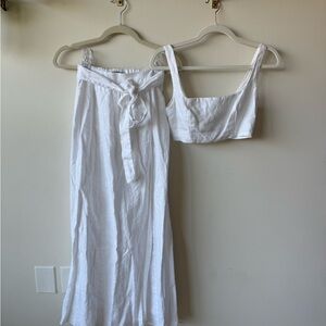 Reformation Palm Linen Two Piece